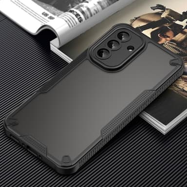 SKALO Samsung A56 5G Armor Hybrid Frosted Skal - Svart