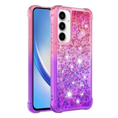 SKALO Samsung A36 5G Kvicksand Glitter Skal - Rosa-Lila