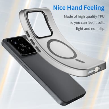 SKALO Xiaomi 15 Matt Translucent Hybrid Skal - Svart
