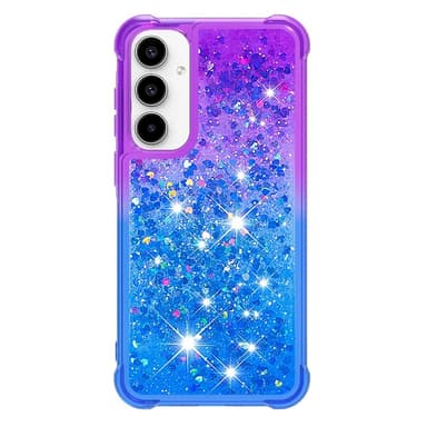 SKALO Samsung A56 5G Kvicksand Glitter Skal - Lila-Blå
