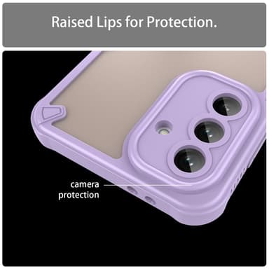SKALO Samsung A56 5G Armor Hybrid Frosted Skal - Lila