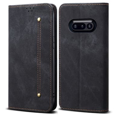 SKALO Nothing Phone (3a) 5G Jeans Plånboksfodral - Svart