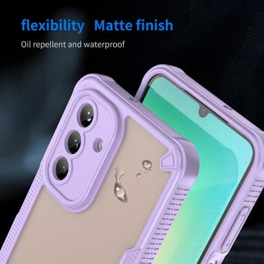 SKALO Samsung A26 5G Armor Hybrid Frosted Skal - Lila