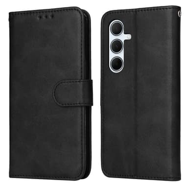 SKALO Samsung A36 5G PU-läder Plånboksfodral - Svart