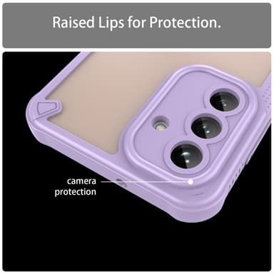 SKALO Samsung A26 5G Armor Hybrid Frosted Skal - Lila