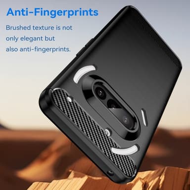 SKALO Nothing Phone (3a) 5G Armor Carbon Skal - Svart
