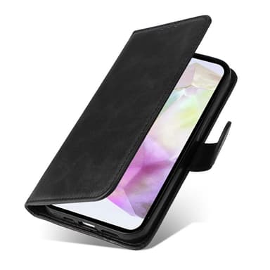 SKALO Samsung A36 5G PU-läder Plånboksfodral - Svart