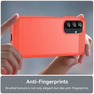 SKALO Samsung A26 5G Armor Carbon Skal - Röd