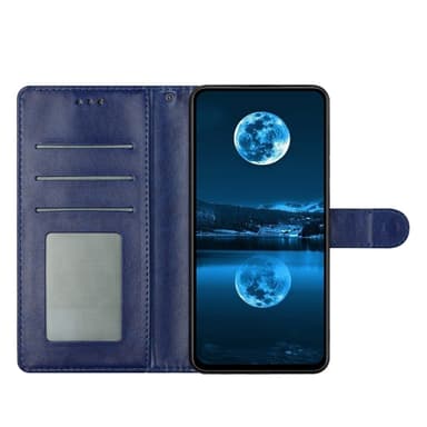 SKALO Samsung A26 5G PU-läder Plånboksfodral - Blå