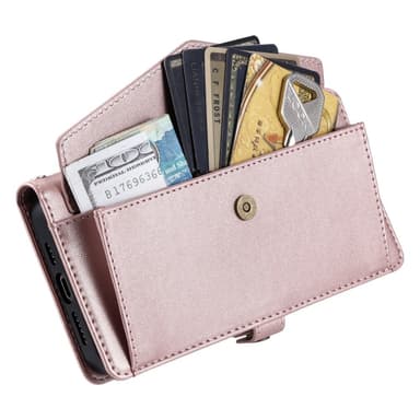 SKALO Samsung A56 5G PU-Läder Envelope Plånboksfodral - Roséguld