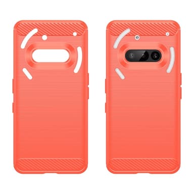 SKALO Nothing Phone (3a) 5G Armor Carbon Skal - Röd