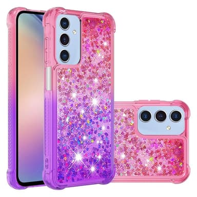 SKALO Samsung A26 5G Kvicksand Glitter Skal - Rosa-Lila