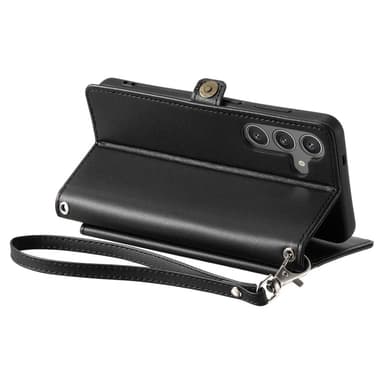 SKALO Samsung A56 5G PU-Läder Envelope Plånboksfodral - Svart