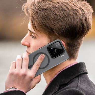 SKALO Xiaomi 15 Matt Translucent Hybrid Skal - Svart