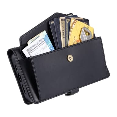 SKALO Samsung A36 5G PU-Läder Envelope Plånboksfodral - Svart