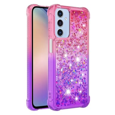 SKALO Samsung A26 5G Kvicksand Glitter Skal - Rosa-Lila