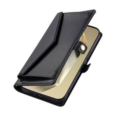 SKALO Samsung A56 5G PU-Läder Envelope Plånboksfodral - Svart