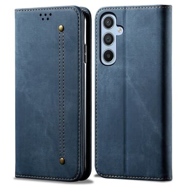 SKALO Samsung A26 5G Jeans Plånboksfodral - Blå