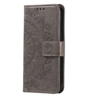 SKALO Samsung A56 5G Mandala Plånboksfodral - Grå