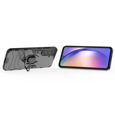 SKALO Samsung A36 5G Armor Metallring Skal - Svart