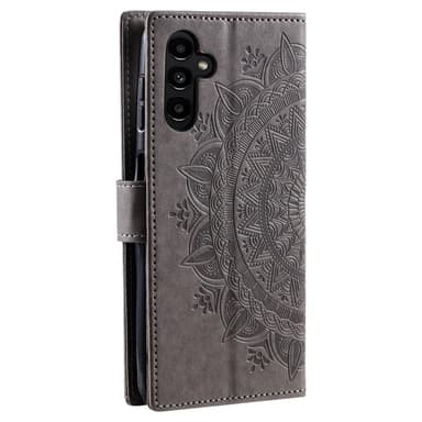 SKALO Samsung A56 5G Mandala Plånboksfodral - Grå