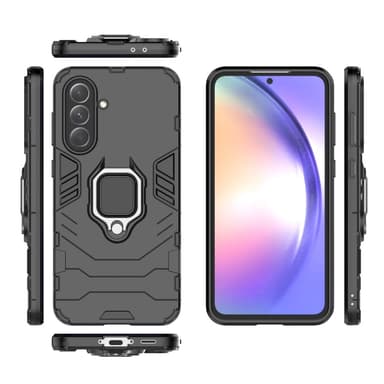 SKALO Samsung A36 5G Armor Metallring Skal - Svart