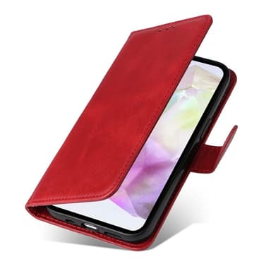 SKALO Samsung A36 5G PU-läder Plånboksfodral - Röd