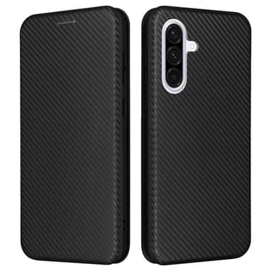 SKALO Samsung A56 5G Carbon Fiber Plånboksfodral - Svart