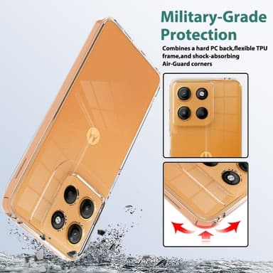 SKALO Motorola Moto G15 Power TPU+Akryl Skal - Transparent
