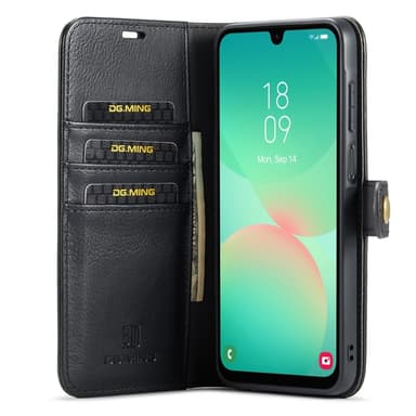 DG MING Samsung A26 5G 2-i-1 Magnet Plånboksfodral - Svart