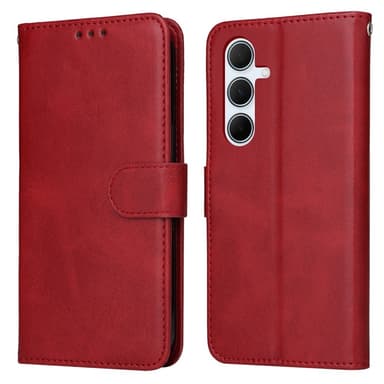 SKALO Samsung A36 5G PU-läder Plånboksfodral - Röd