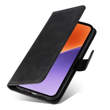 SKALO Xiaomi 15 PU-läder Plånboksfodral - Svart