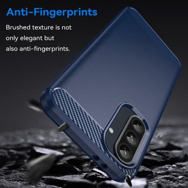 SKALO Samsung A56 5G Armor Carbon Skal - Blå