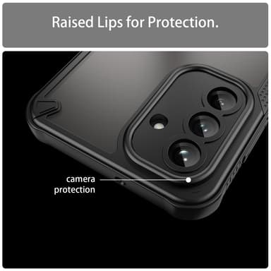 SKALO Samsung A26 5G Armor Hybrid Frosted Skal - Svart