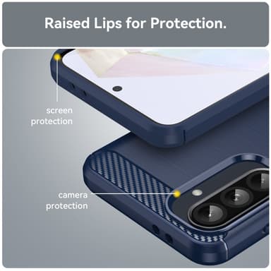 SKALO Samsung A56 5G Armor Carbon Skal - Blå
