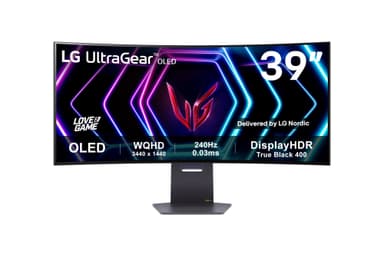 LG UltraGear 39GS95QE 39" OLED välvd bildskärm gaming