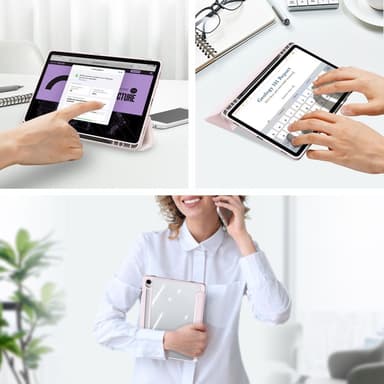 DUX DUCIS Samsung Tab S10 FE TOBY Series Trifold Fodral - Rosa