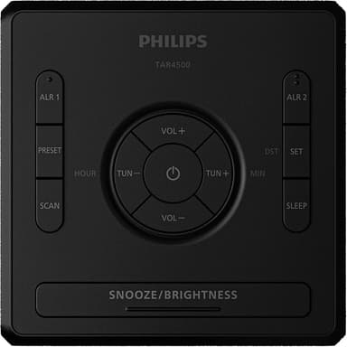 Philips R4500 digital klockradio (svart)