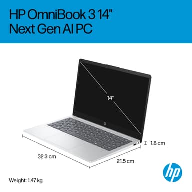 HP OmniBook 3 14" bärbar dator AI 5 340/24/1024
