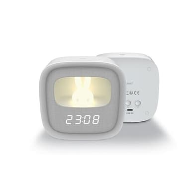 Forverer LED Väckarklocka med nattbelysning - Grå/Vit