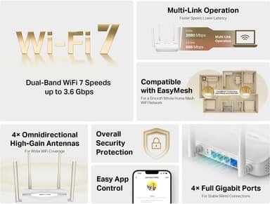 Mercusys MR25WBE WF7/BE3600 router