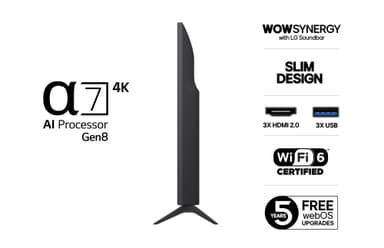 LG 43" UA 75 4K UHD TV (2025)