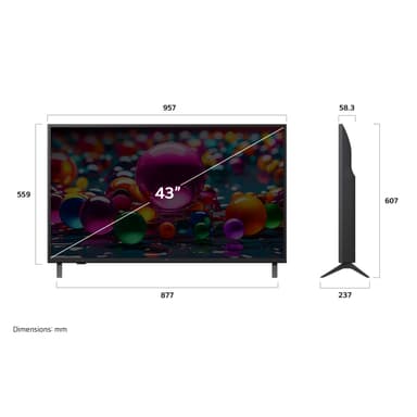 LG 43" UA 75 4K UHD TV (2025)