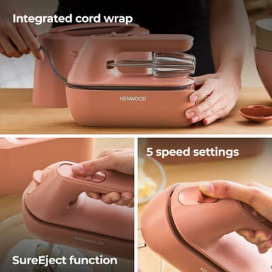 Kenwood Go handmixer HMP40.000RD (clay red)
