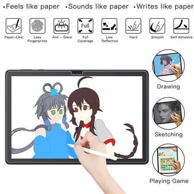 Skärmskydd med papperskänsla till Huawei MatePad T10S