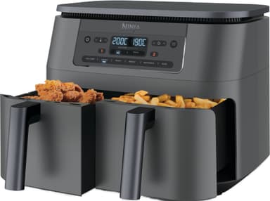Ninja Dual Zone Airfryer DZ100 (Gun metal grå)