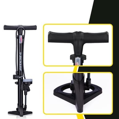 Dunlop Cykelpump med Tryckmätare