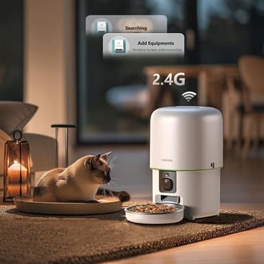 Foderautomat med kamera och App till husdjur