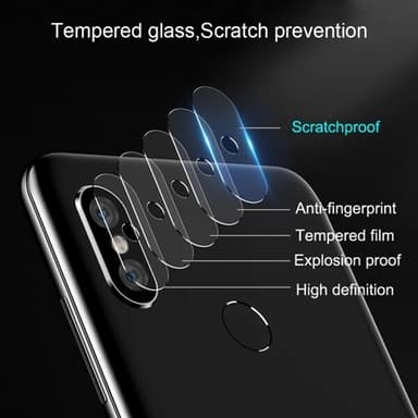 Linsskydd 2.5D härdat glas Bakre Kamera Huawei P40 Pro