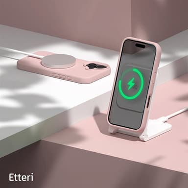 Etteri Silikonskal med MagSafe till iPhone 16 Plus - Ljusrosa